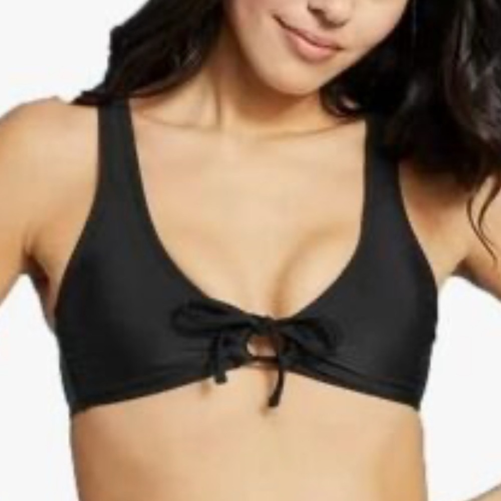 4/$25 Xhilaration Tie Front Loop Padded Bikini Top L (8-10)‎ NWT
